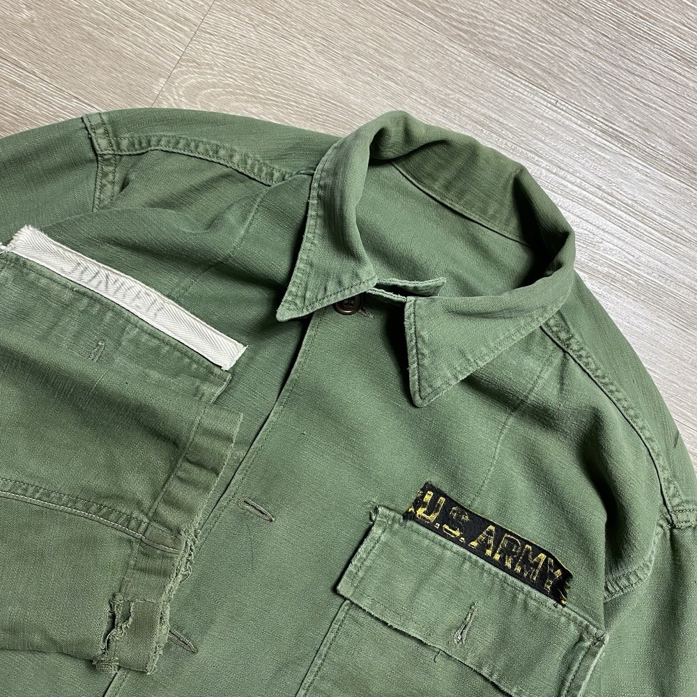 Vietnam War Named Junker Patch Airborne Div OG-107 Combat Shirt READ
